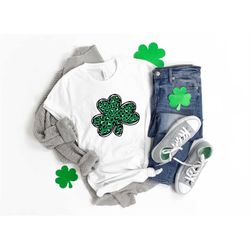 St Patricks Day Shirt,Leopard Shamrock Shirt,Shamrock Shirt, St. Patty's Shirt,Irish Shirt,Shenanigans Drinking Shirt,Fa