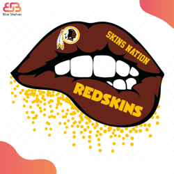Redskins Inspired Lips Svg, Sport Svg, Redskins Svg, Sexy Lips Svg, Redskins Logo Svg