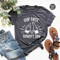 Matching Dad and Son Shirts, Fathers Day Gifts, New Dad T Shirt, Fathers Day Shirts, First Time Dad Gift, Our First Fath