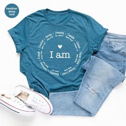 Christian Shirts, Christian Gifts, Religious Graphic Tees, Inspirational Outfit, Gifts for Mom, Bible Verse T-Shirt, Fai