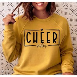 Cheer Sister svg, Cheer Sister Cut File, Cheer Sister Shirt Png, Cheerleader Svg, Gift for Sister Svg, Png Sublimation,