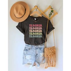 Retro Teacher Life Shirt, Back To School Shirt, Preschool Teacher, Grade Teacher Shirt, Teacher Gift, Gift For Teacher