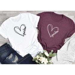 Grandma Heart Shirt, Shirt For Grandma, Valentines Day Shirt, Valentines Days Gift, Mother's days Shirt