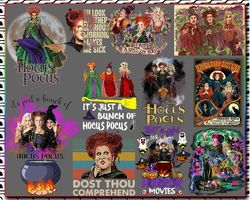 Hocus Pocus Png Bundle, Halloween Png, Witch Png, Sanderson Sisters