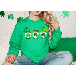 Irish Day Gnome Sweatshirt, St Patricks Day Gnomes, Happy Saint Patrick Day Shirt, Happy St. Patrick Day Shirt Sweatshir