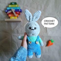 Crochet pattern bunny, bunny amigurumi, crochet bunny