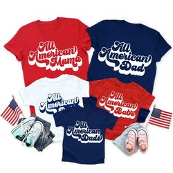 Family 4th of July Shirts, Memorial Day Shirt Matching Fourth of July Shirts, Retro Toddler July 4th t Shirts for Boys T