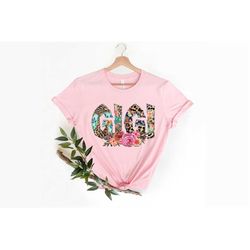 Floral Gigi Shirt, Mothers Day Gift, Gift For Gigi, Cute Gigi Shirt, Grandma Gift Tee, Grandma T-Shirt, Gift For Grandma