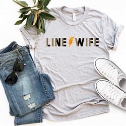 Thunder Wife Shirt, Line Wife Shirt, Line Wife Electric Bolt Shirt, Leopard Print Shirt, Life Of Lineman Shirt, Lightnin