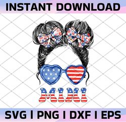 All American Mini PNG Sublimation, 4th Of July Png Design, Patriotic Girl, Kid Life, Fourth Of July Png, USA, Memorial D