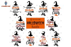 Halloween svg Bundle, Halloween svg, Witches hat svg, Witch svg, Halloween Skull svg, Halloween sublimation designs