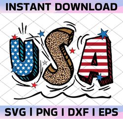 USA leopard flag png - USA clipart - Sublimation Design - 4th of July, Download - Red White Blue USA - Patriotic Fourth