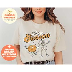 Tis The Season Halloween T-Shirt, Halloween Shirt Vintage, Spooky Halloween T-shirt, Fall Shirt, Halloween Shirt, Hallow
