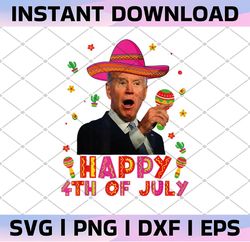 Biden 4th Of July PNG, Funny 4th Of July PNG, Happy 4th Of Nacho Joe Biden Confused, Republican Gifts, Fourth Of July Pa
