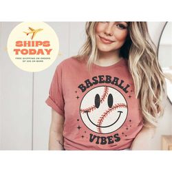 baseball vibes shirt, baseball t-shirt, baseball shirt for women, sports mom shirt, mothers day gift, baseball mom shirt