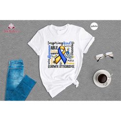 Down Syndrome Shirt, Down Syndrome Ribbon Tee, Down Right Perfect, Down Syndrome Mom, T21 Shirt, Down Syndrome Day, Down