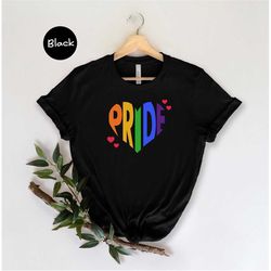 Pride Shirt, Heart of Pride Shirt, LGBTQ Shirt, Queer Shirt, Equality Shirt, Rainbow Flag, Lgbt Pride Shirt
