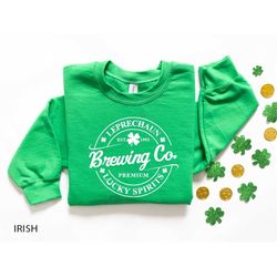 St Patrick's Day Shirt, Leprechaun Brewing Co Shirt, Saint Patrick's Day Sweatshirts, Women's St Patty's Day Shirts, Luc