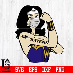 Baltimore Ravens Wonder Woma Svg, digital download