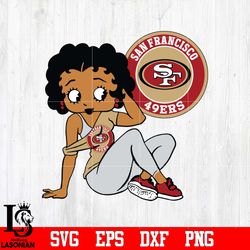 Betty Boop San Francisco 49ers svg , digital download