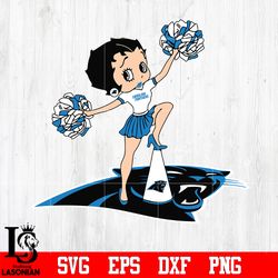 Carolina Panthers Betty Boop Cheerleader NFL svg, digital download