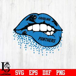 Carolina Panthers lip svg, digital download