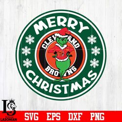 Cleveland Browns, Grinch merry christmas svg, digital download