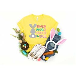 Shake Your Bunny Tail Shirt, Easter Is For Jesus Shirt, Cute Easter Shirt, Gift For Easter Day, Peeps Easter Shirt, East