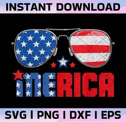 Merica Png, Fourth of July Png, Sunglasses Png, Independence Day Png, Family 4th of July Png, Matching Merica Shirt