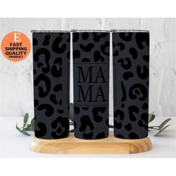 Mama Tumbler - Dark and Cute Design, Insulated Mama Tumbler - Keep Drinks Hot or Cold, Black Mama Tumbler - Perfect for