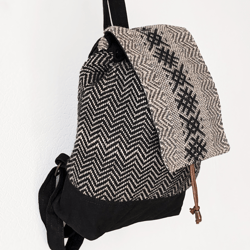 Handwoven textile backpack "Native"