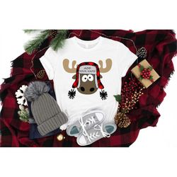 Christmas Reindeer Shirt, Custom Reindeer Shirt, Buffalo Plaid Shirt, Funny Christmas, Christmas Shirt, Merry Christmas