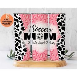 Personalized Eye Catching Soccer Mom Tumbler, Stainless Steel Soccer Mom Tumbler, Soccer Mom Gift Idea, Soccer Mom Acces