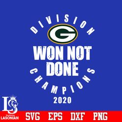 Division Won Not Done Champions 2020 Green Bay Packers,digital download