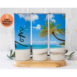 Personalized 20oz Vacation Tumbler, Family vacation tumbler, Personalized Beach Vacation Tumbler, Handmade Gift