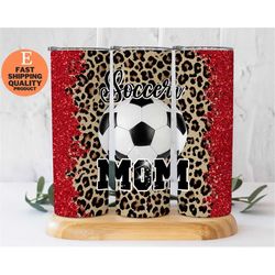 Soccer Mom 20oz Skinny Tumbler, Glitter tumbler, Sport Tumbler, Soccer ball, Sports Mom, Sports, Mom, Mama, Soccer Mama