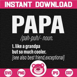 Funny Papa svg, Papa Definition svg, Papa gift svg , Papa quote dictionary, Distressed, Vintage, Vector SVG, svg  Design
