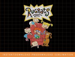 Nickelodeon Rugrats Characters On Sofa png, sublimate, digital print
