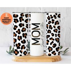 20oz Personalized Leopard Print Tumbler for Mom, 20oz Personalized Leopard Print Tumbler for Mom, Mom's Personalized Leo