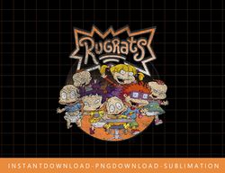 Nickelodeon Rugrats Distressed Group Shot Logo png, sublimate, digital print