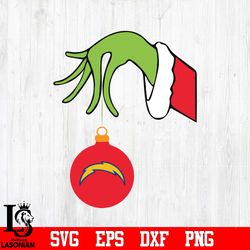Los Angeles Chargers Grinch svg, digital download