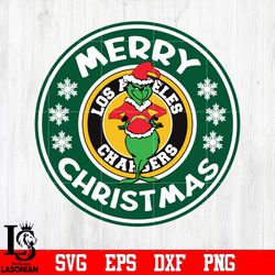 Los Angeles Chargers, Grinch merry christmas svg, digital download