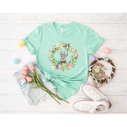 Easter Shirt For Women, Easter Bunny Shirt, Flower Easter Shirt, Happy Easter shirt, Cute Bunny Shirt, Easter Gifts, Eas