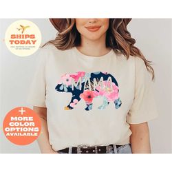 Mama Bear Shirt, Floral Mama Bear Shirt, Cute Mom Shirt, Mom-Life Shirt, Mother's Day Gift, Gift For Mothers