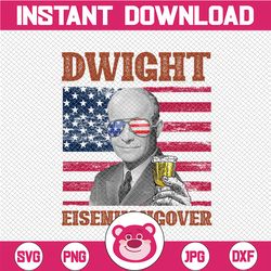 Dwight Eisenhangover PNG, Presidents drinking, American flag bandana, Retro Vintage Summer 4th of July USA Independent