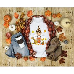 Thanksgiving Gnomes Shirt, Gnome Shirt, Cute Gnome Shirt, Coffee Lover Shirt, Leopard Shirt, Happy Thanksgiving Shirt, T