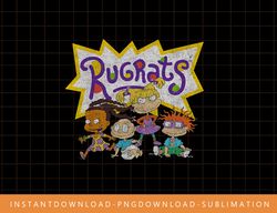 Nickelodeon Rugrats Vintage Group Shot Logo png, sublimate, digital print