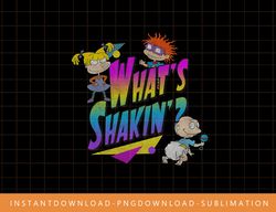 Nickelodeon Rugrats Vintage Neon What s Shakin  png, sublimate, digital print