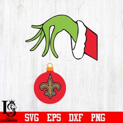 New Orleans Saints Grinch svg, digital download