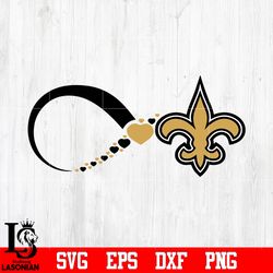 New Orleans Saints heart Svg, digital download